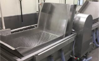 加温・殺菌向け水槽式反転装置